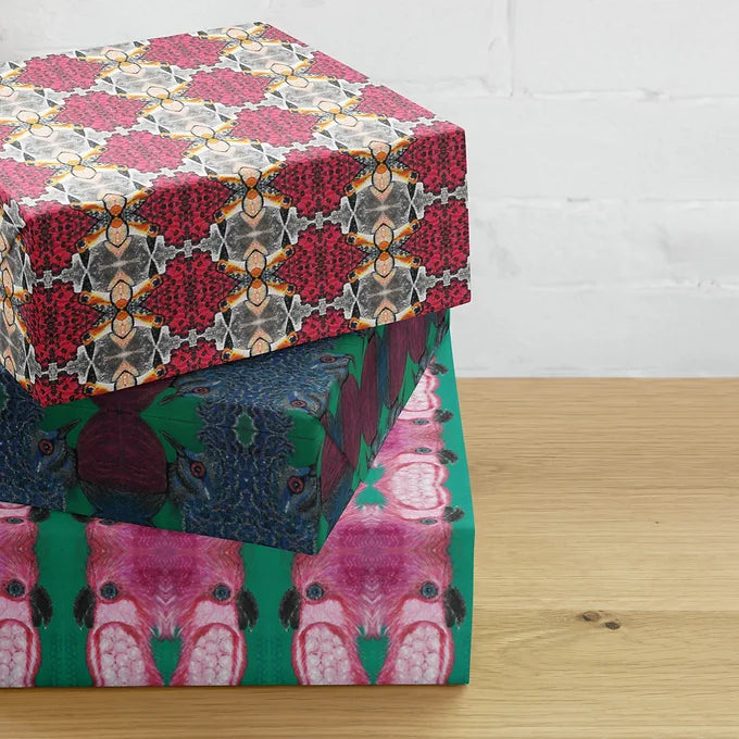 3 Sheets of Seasons Greetings Wrapping Paper