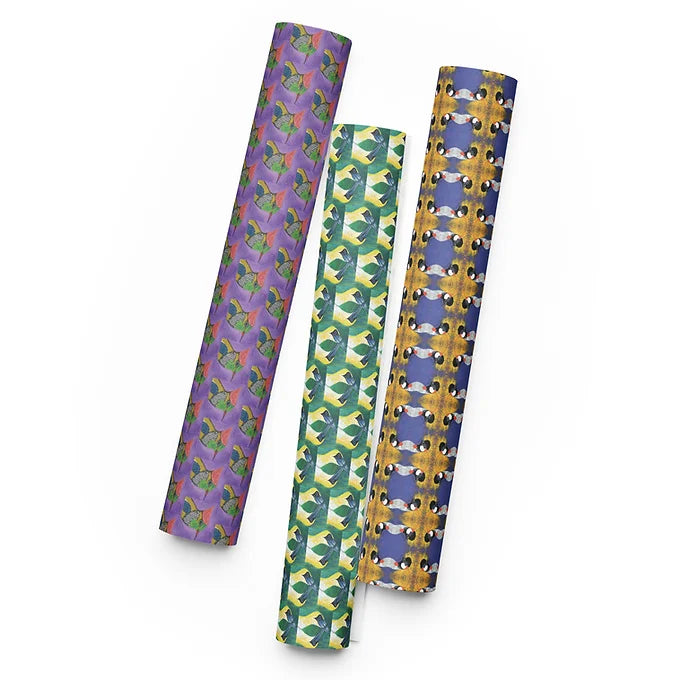 3 Sheets of Holiday Wrapping Paper